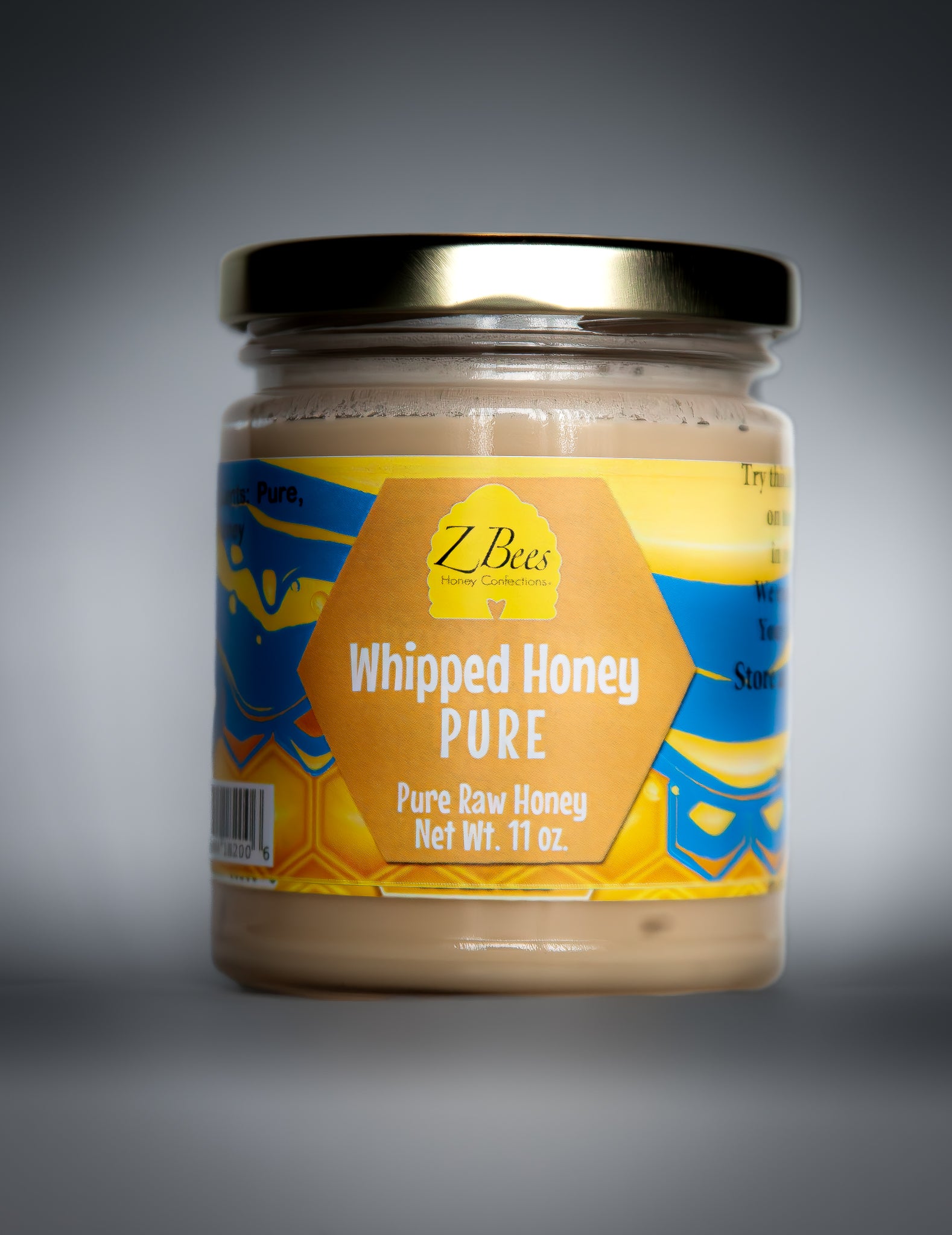 Whipped Honey | Raw Wildflower Honey 11oz jar